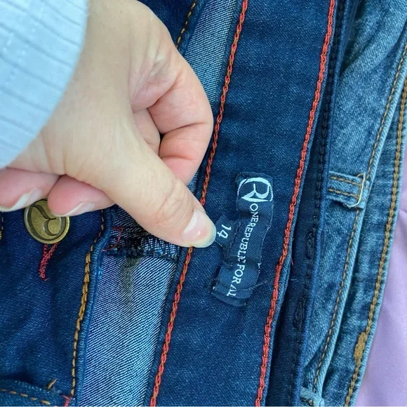 Blue Straight Leg Jegging Jeans - Picture 2 of 6